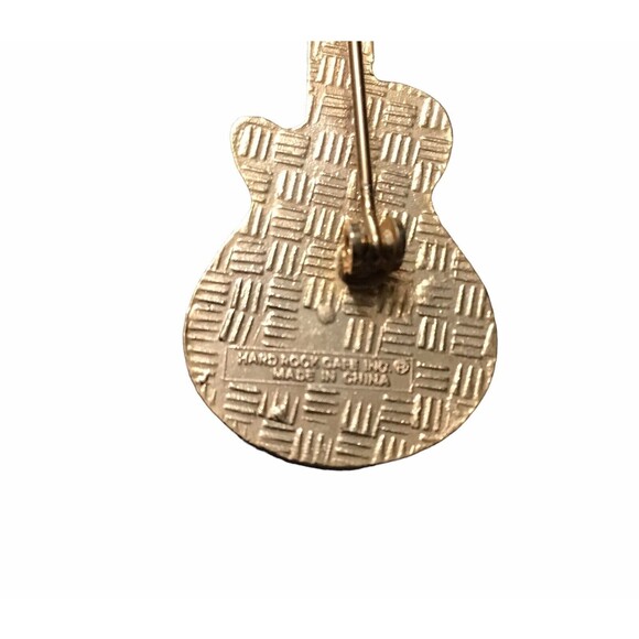 Hard Rock Café Myrtle Beach US Pin 1990s Black Les Paul Guitar Red Letter - Picture 5 of 7